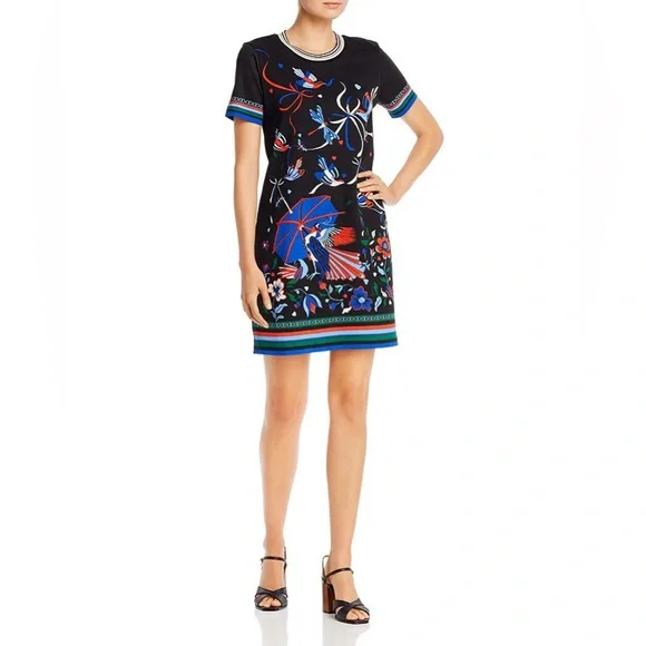 Tory Burch Paradise Bird Tshirt Dress - Picture 4 of 15